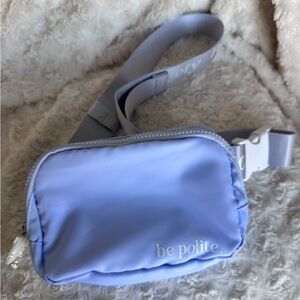 Polite Society Light Blue Belt Bag Fanny Pack New